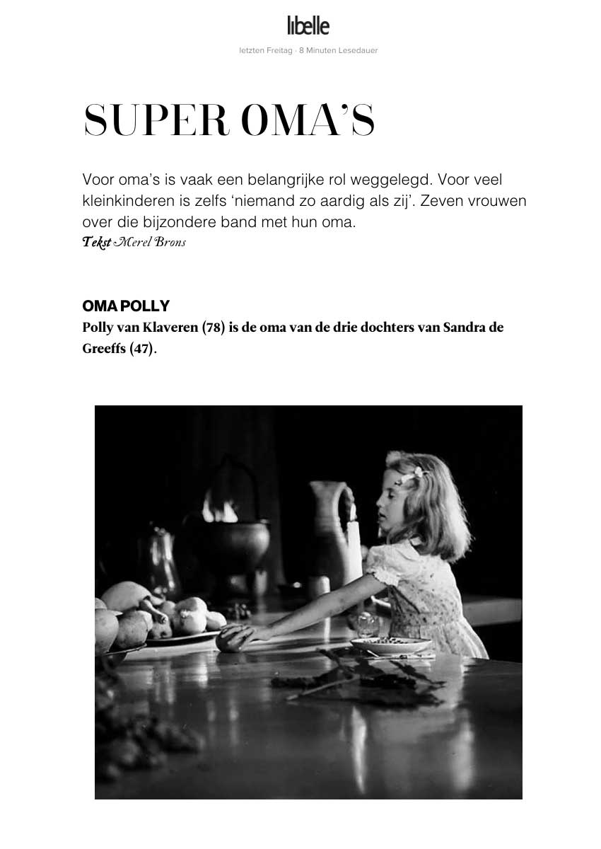 Super oma Polly van Klaveren in Libelle