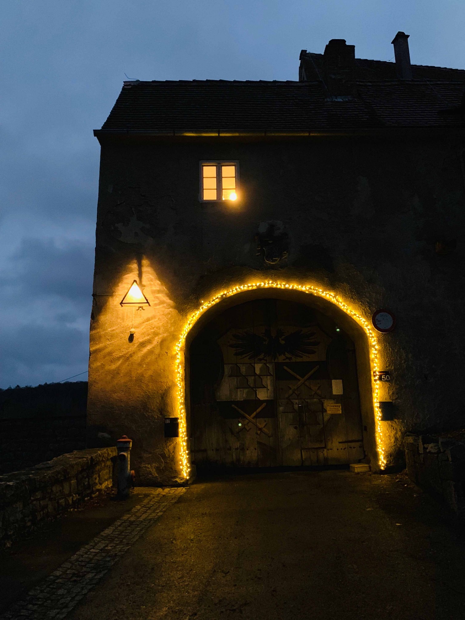 Vakantiehuis in kasteeltoren met kerst