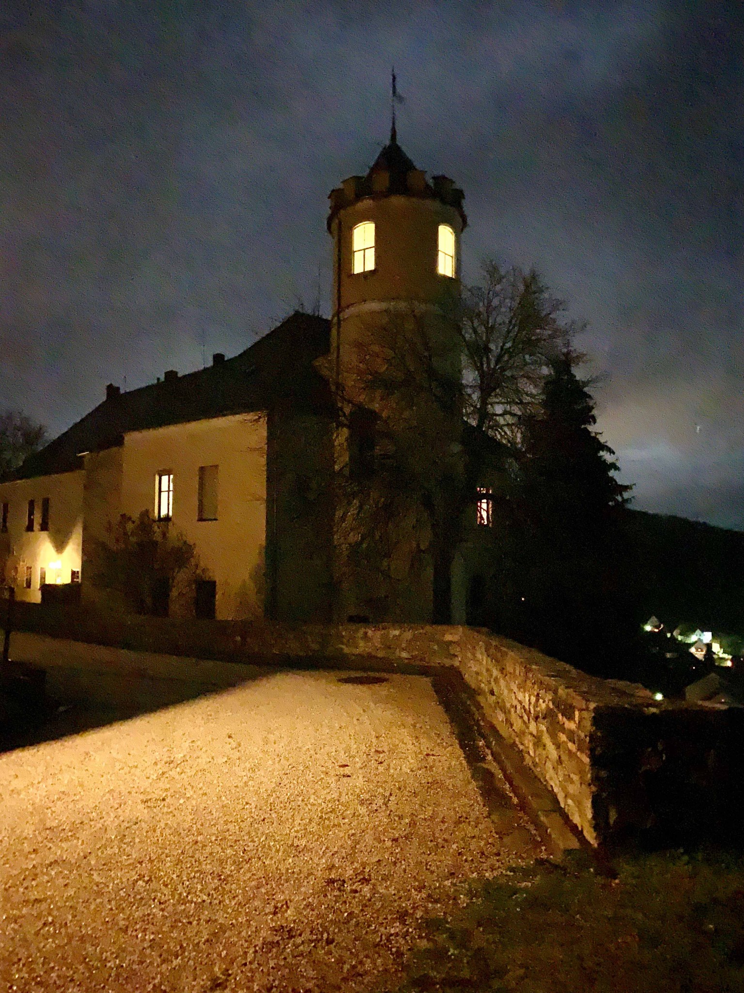 Kerst op een kasteel